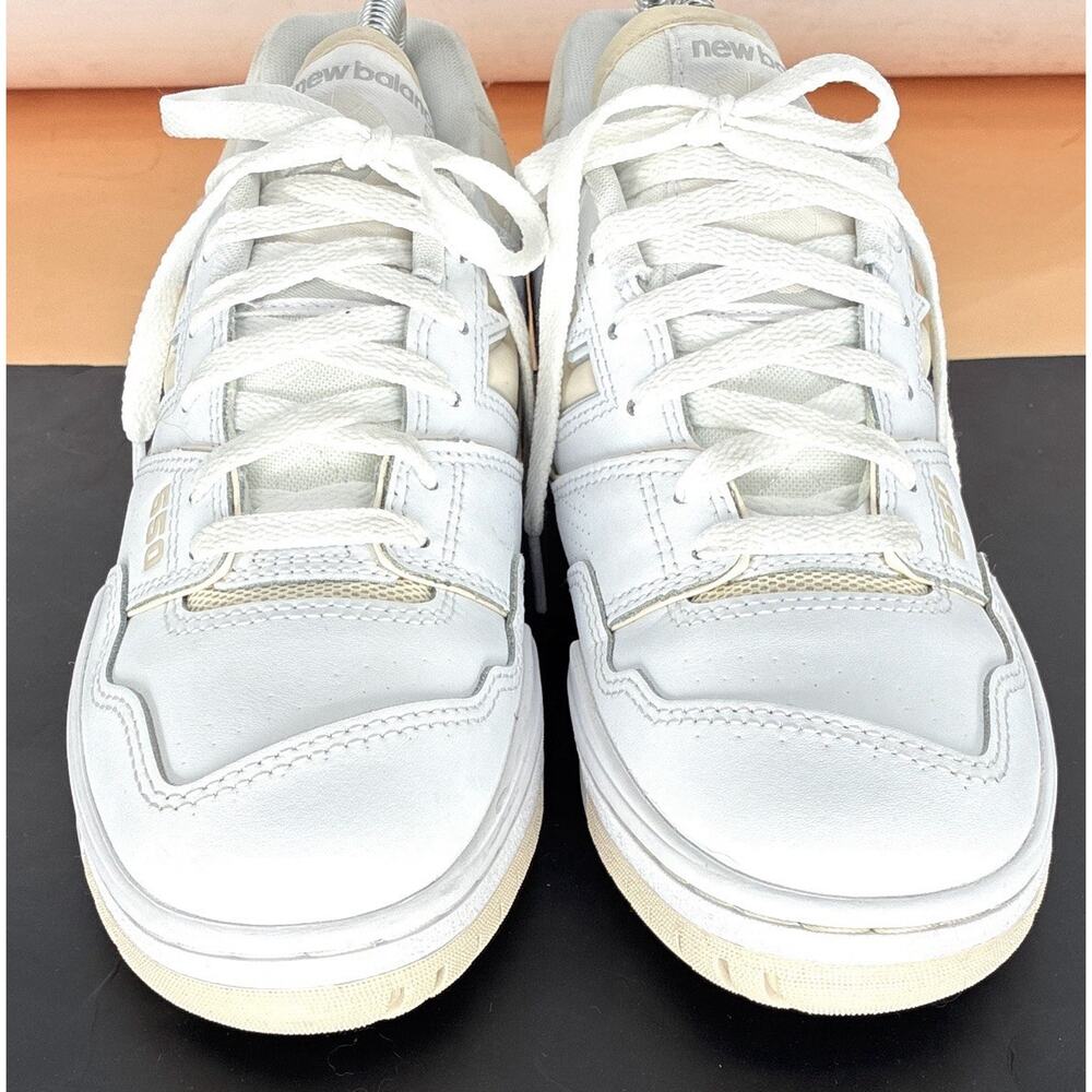 New Balance 550 Men’s 8 Women’s 9.5B Cream Off White Vintage Aged Sole Sneaker - Picture 3 of 8